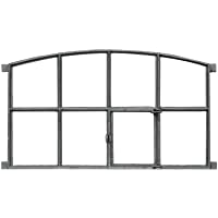 Ventana abrir ventana abatible del granero de hierro estilo antiguo 74cm